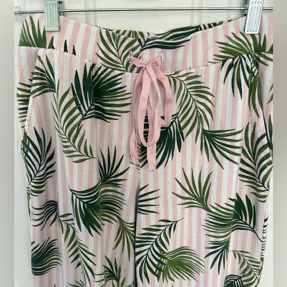 Lands' End Palm Leaf Pajama Lounge Pants Size XS - Picture 2 of 4